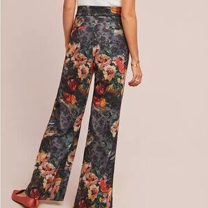 Anthropologie Floral Trousers